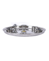 Silver Metal Puja Thali Silver Metal Puja Thali